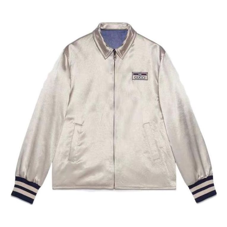 Gucci Shirt Acetate Reversible Blouson Jacket 'Blue' 654830-ZAGVV-4309