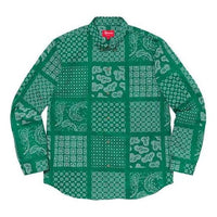 Supreme Paisley Grid Shirt 'Green White' SUP-SS20-662