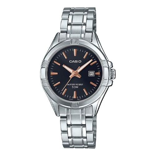 CASIO Waterproof Quartz Unisex Black Analog LTP-1308D-1A2V