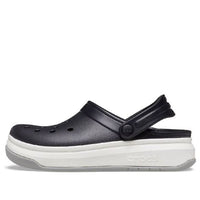 Crocsband Full Force Thick Sole Sandals Black White Unisex 206122-066