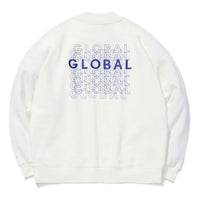 (WMNS) Li-Ning Sports Fashion Series Loose Pullover 'White Blue' AWDQ706-1