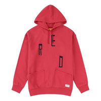 Men's Levis Alphabet Printing Hooded Drawstring Red A0144-0000