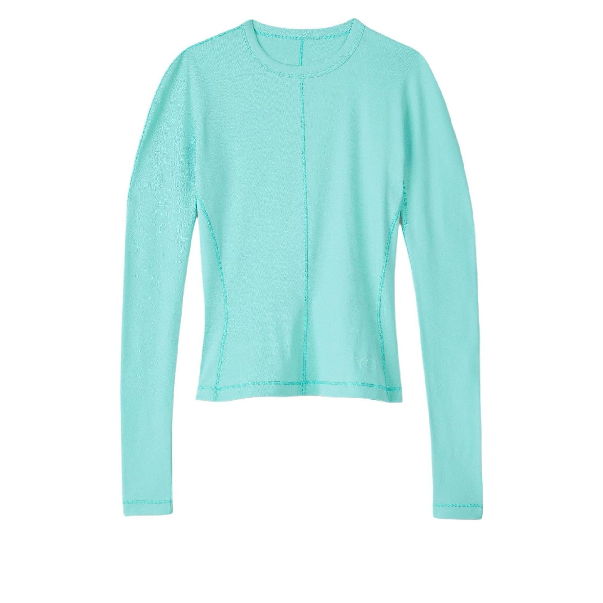 (WMNS) adidas x Y-3 Fitted Long Sleeve T-Shirt 'Blue' IV7758