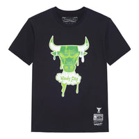 Mitchell & Ness Chicago Bulls Hardwood Classics Slime Drip T-Shirt 'Black' BMTRMO22017-CBUBLCK