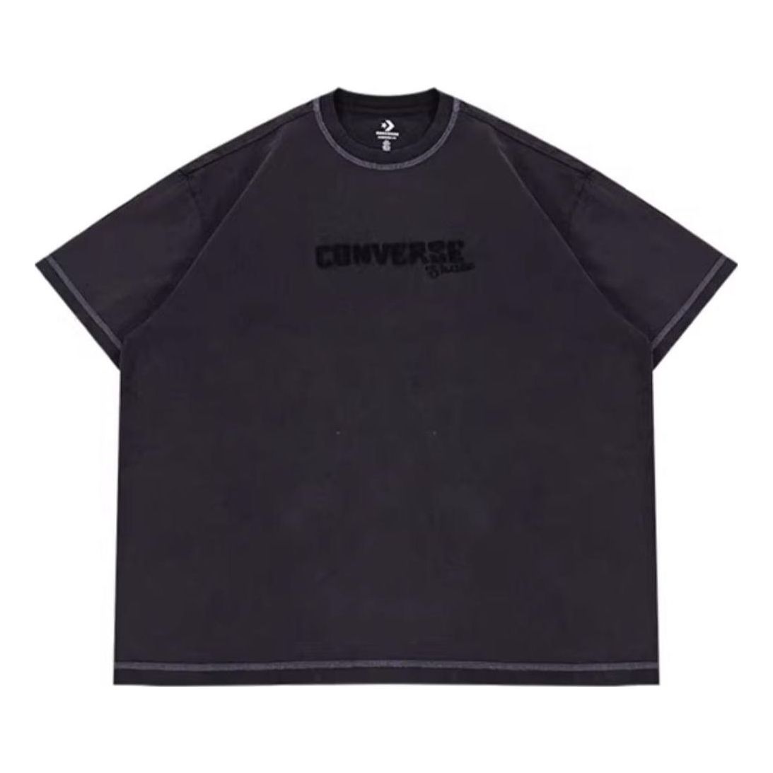 Converse Skateboard Wash Tee Asia Sizing 'Washed Black' 10026164-A03
