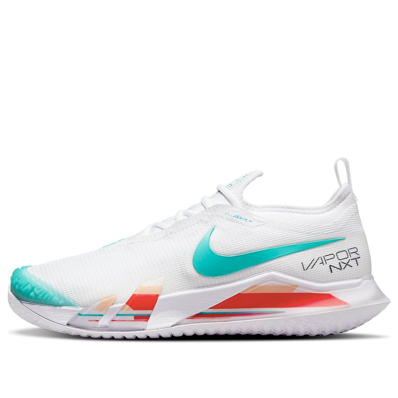(WMNS) Nike Court React Vapor NXT 'White Washed Teal Red' CV0742-136