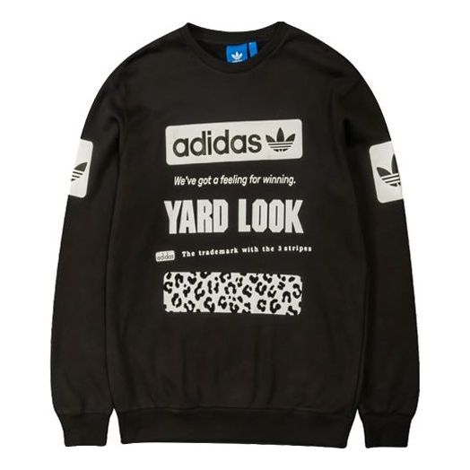 adidas originals Graphic Crew Sweatshirt 'Cd1717' Black CD1717