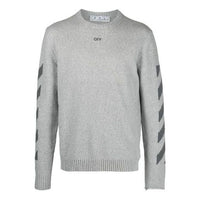 Off-White SS21 Arrows Stripe Knit Version Gray OMHE023S21KNI0010807