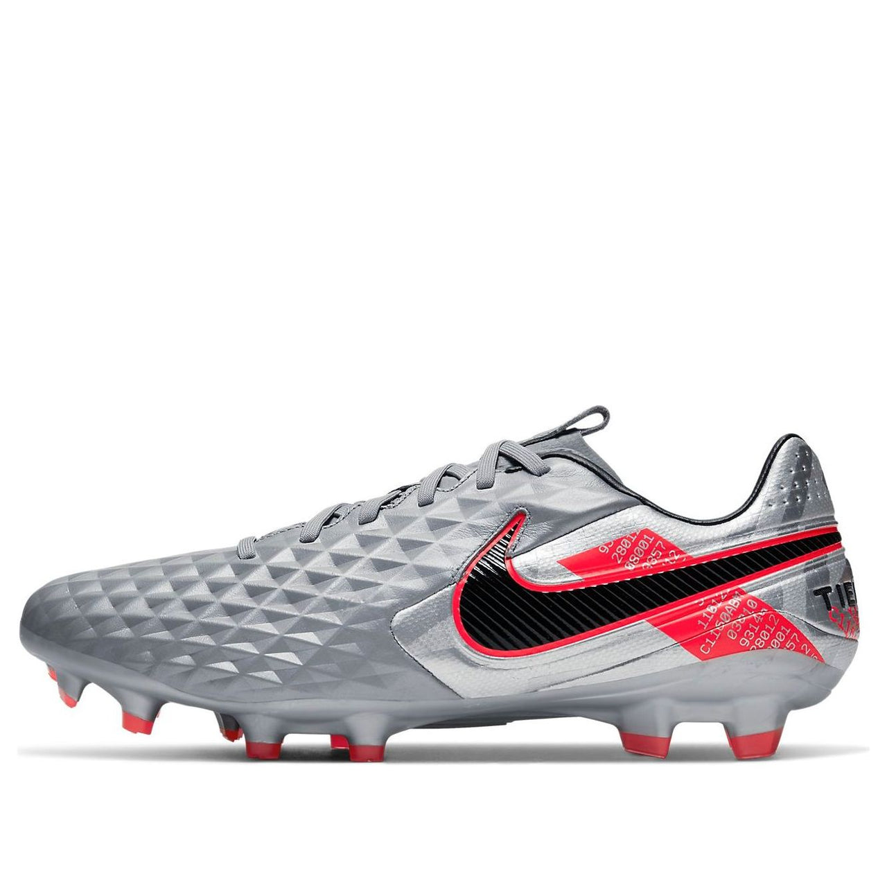 Nike Tiempo Legend 8 Pro FG 'Metallic Grey Crimson' AT6133-906