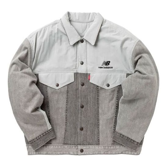 Men's Levis  New Balance Crossover Reversible Splicing Jacket Gray 19855-0003