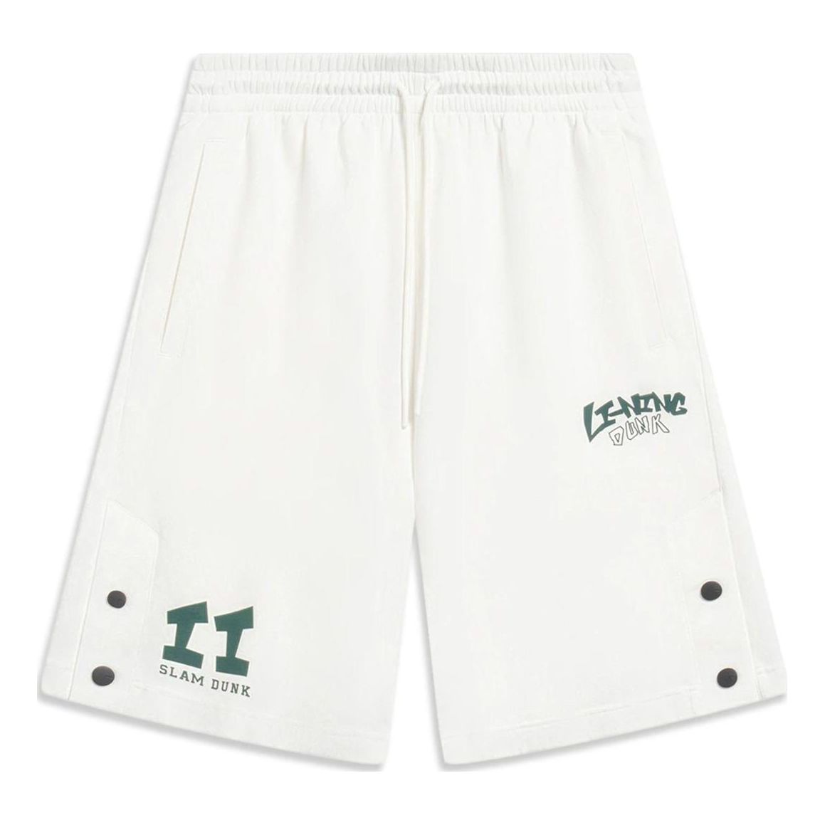 Li-Ning Hoops Slam Dunk Graphic Shorts 'White' AKST603-1