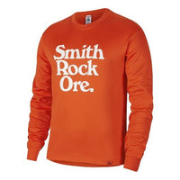 Nike ACG Dri-FIT Printing Alphabet Sports Quick Dry Round Neck Long Sleeves Orange Red CV0650-891