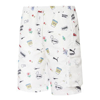 PUMA Awareness Cargo Woven Shorts 'White Black' 532038-02
