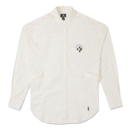 (WMNS) Converse Skateboard Shirt Asia Sizing 'White' 10026167-A01