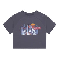 (WMNS) Mitchell & Ness x NBA Phila City View Short Board T-shirt 'Grey' MNJYSST23019-GRAY