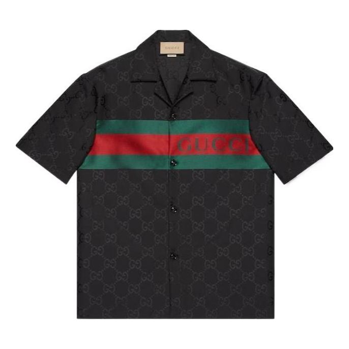 Gucci GG Nylon Jacquard Shirt 'Black' 782743-ZAQD2-1060