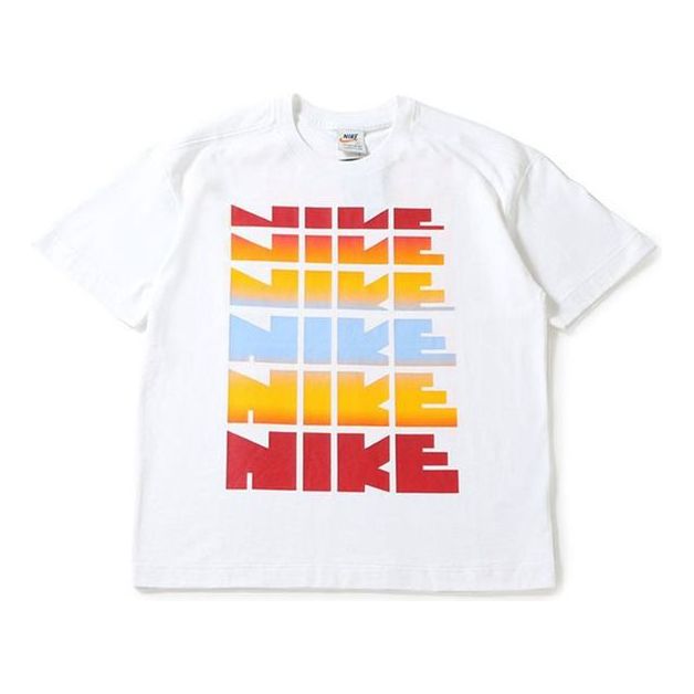 Nike Rainbow Alphabet Short Sleeve White BV7634-100