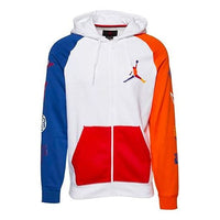 Men's Air Jordan Fleece Zipper Jacket White CJ6155-101