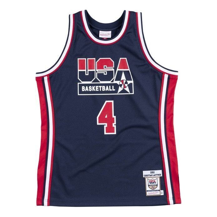 Mitchell & Ness Authentic Jersey Team USA 1992 Christian Laettner 'Navy' AJY4GS18415-USANAVY92CLA