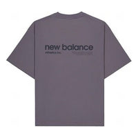 New Balance Athletics Small NB Logo T-Shirt Asia Sizing 'Purple' AMT42335-CAS