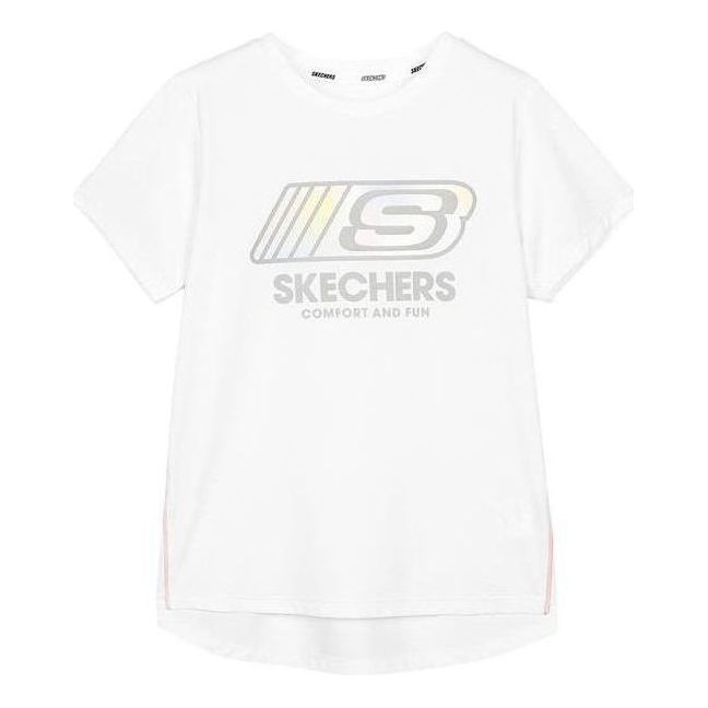 (GS) Skechers Logo Graphic Tee 'White' P222G010-0019