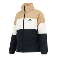 New Balance Warm Down Jacket Asia Sizing 'Black White Tan' 5PC44283-BEI