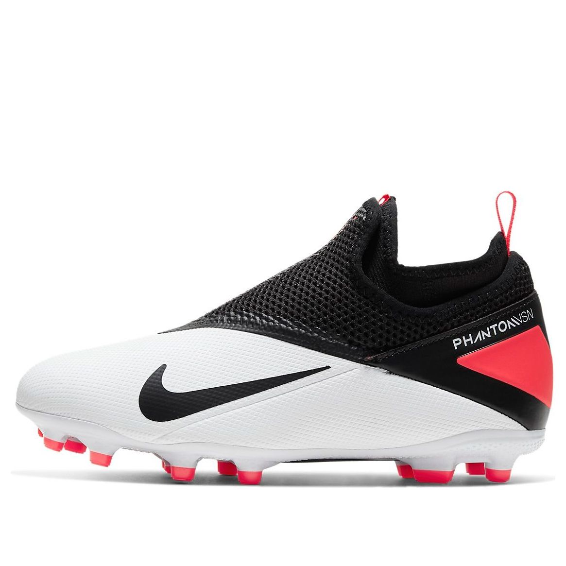 (GS) Nike Phantom Vision 2 Academy DF MG 'White Crimson Black' CD4059-106