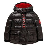 (GS) Air Jordan Hooded Down Jacket 'Black' JD2142004PS-001