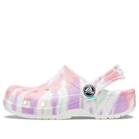 (GS) Crocs Classic Tie-Dye Graphic Clogs 'White Multi' 205451-6SN