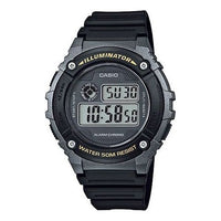 CASIO Sports Men'ses Black Mens Gray Digital W-216H-1BVDF