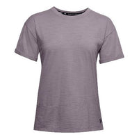 (WMNS) Under Armour Training Sports Short Sleeve Purple 1355585-585