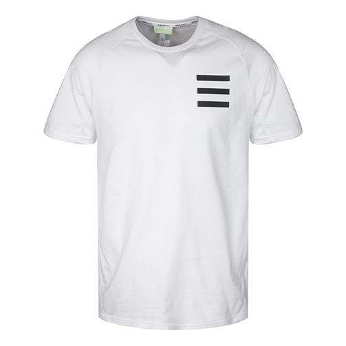 adidas Causual Sports Ventilate Printing Round Collar Male White CD6664