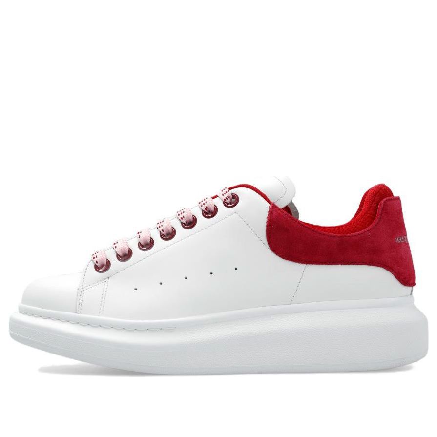 (WMNS) Alexander McQueen Oversized Sneakers 'White Red' 697103WICYA8824