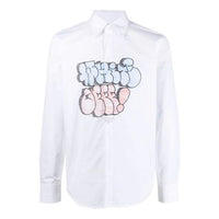 Off-White SS21 Pattern Printing Long Sleeves Shirt White OMGA152R21FAB0020141