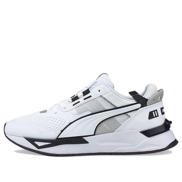 PUMA Mirage Sport Tech B+W Trainers 'White Silver' 384955-01