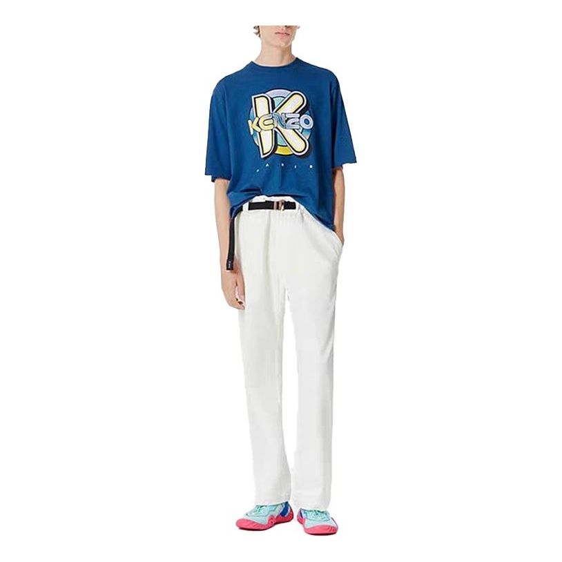 Men's KENZO Oversize Version Short Sleeve Blue FA5-5TS505-4SH-73