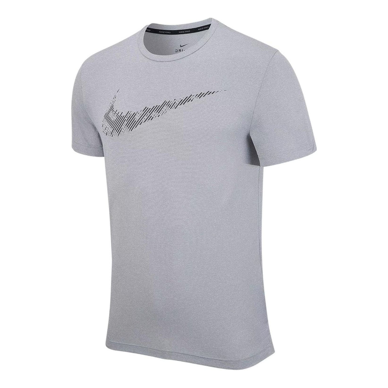 Men's Nike Solid Color Logo Printing Round Neck Short Sleeve Gray T-Shirt DD1622-084