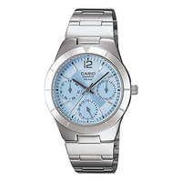 CASIO ue Series Waterproof Quartz 33mm /Blue Silver Analog LTP-2069D-2A