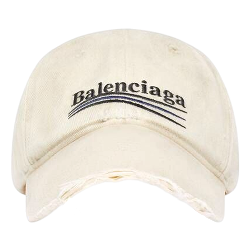 Balenciaga Political Campaign Destroyed Cap 'Beige' 673320410B29360