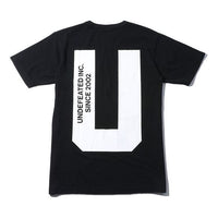 UNDEFEATED X CHAMPION Cooperation Commemorative Edition Short-sleeveTee Back U LOGO Unisex Black C8-P370-BLACK