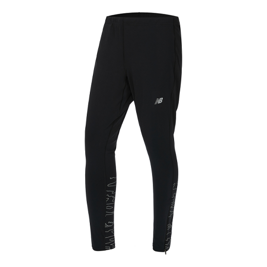 New Balance Logo Printed Accelerate Leggings Asia Sizing 'Black' MP11230-CMO