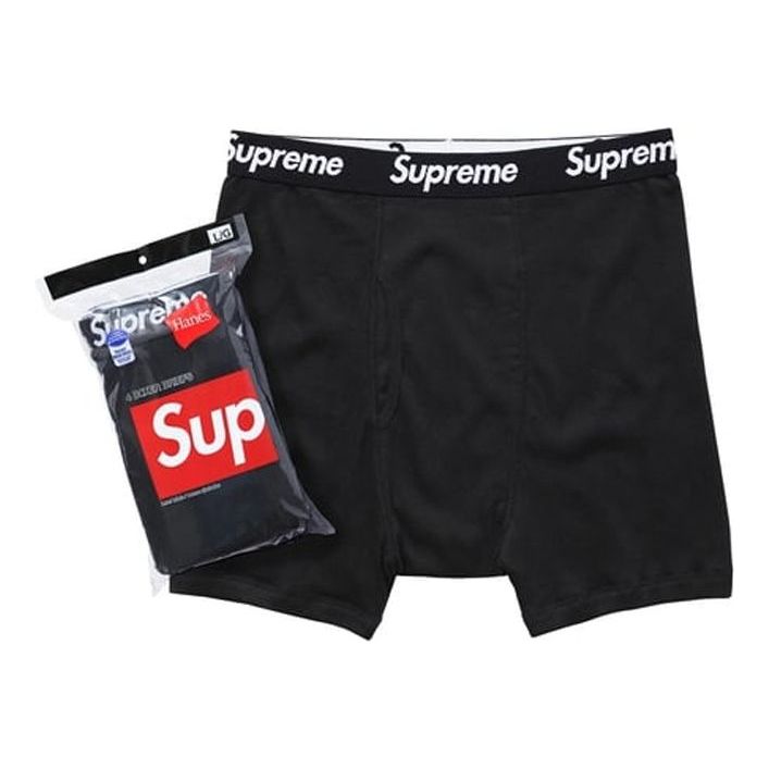 Supreme x Hanes Boxer Briefs (4 Pack) 'Black White' SUP-FW23-009