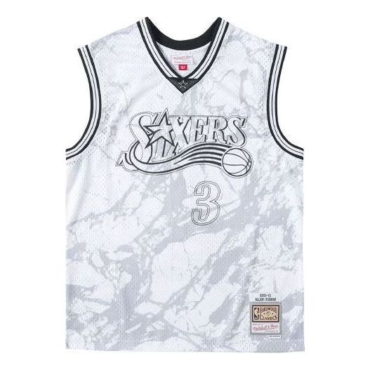 Mitchell & Ness x NBA Philadelphia 76ers Hardwood Classics Jersey 'Allen Iverson 3' TFSM1273-P7600AIVPTWH