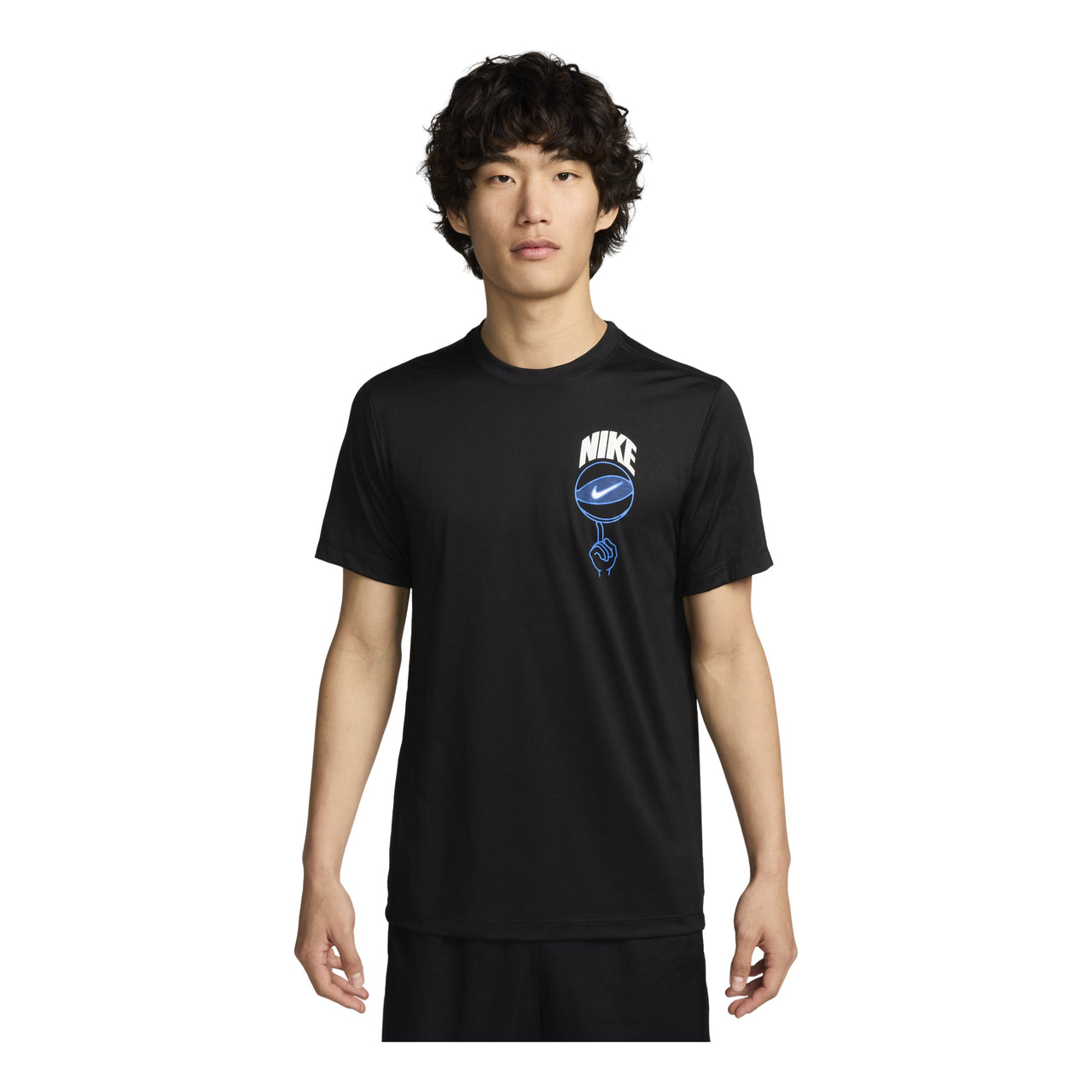 Nike Dri-FIT Basketball Graphic T-shirt Asia Sizing 'Black' FZ8098-010