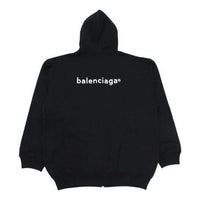 Men's Balenciaga SS21 Zipper Long Sleeves Jacket Black 641659TIV551070