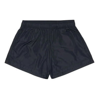 Men's Off-White FW22 Logo Printing Elastic Waistband Straight Casual Shorts Version Black OMFA003S22FAB0071001