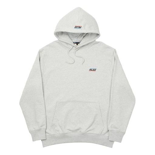 PALACE Basically A Hood Logo Pocket Unisex Gray P12HD022
