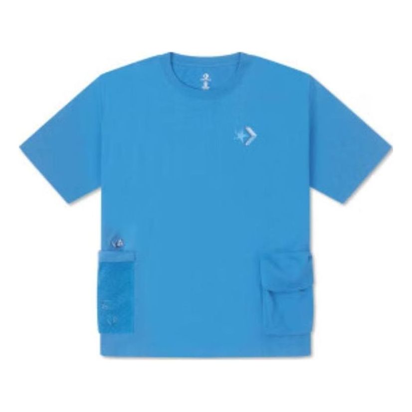 Converse Summer Drink Pocket T-Shirt Asia Sizing 'Blue' 10027225-A03