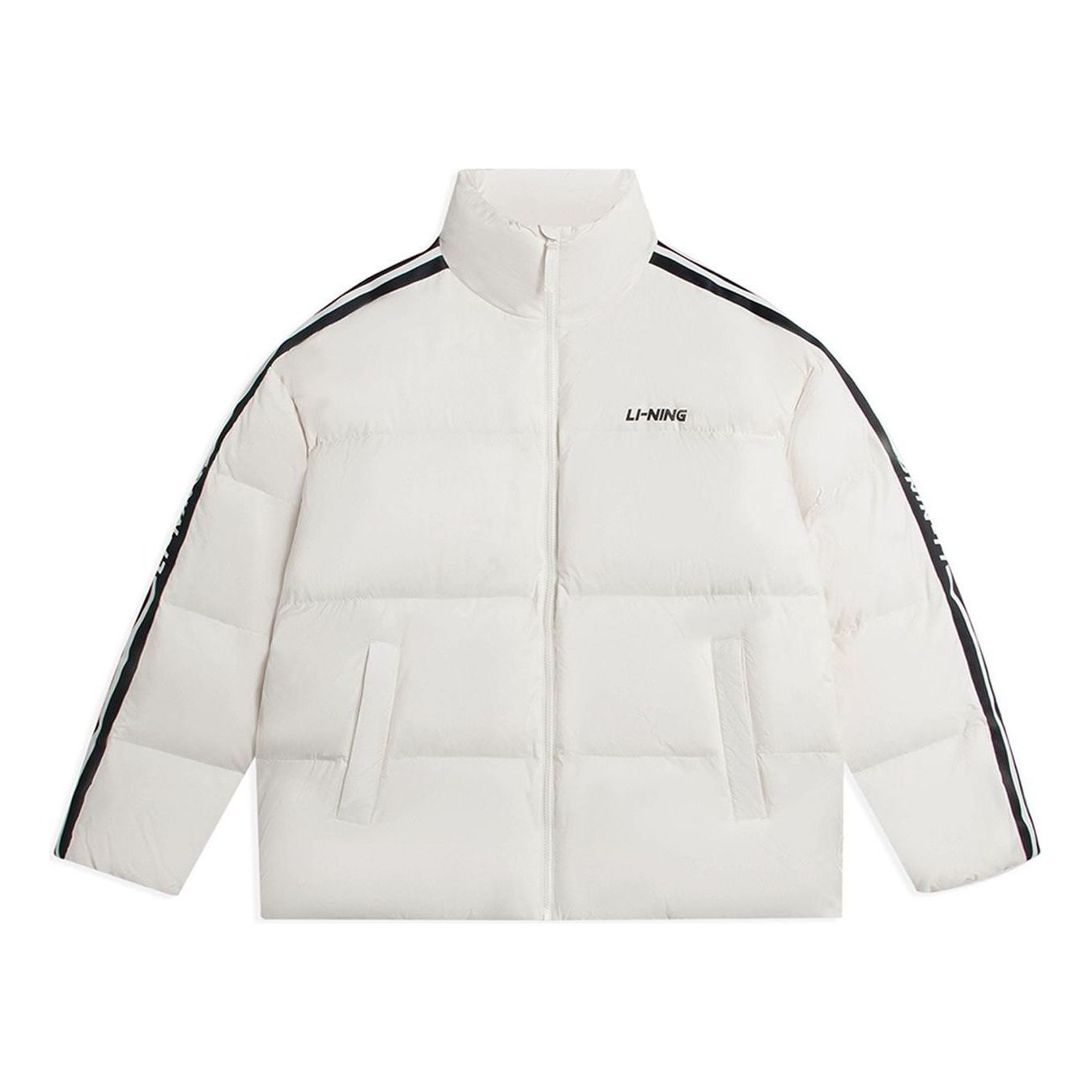 Li-Ning Graphic Short Down Jacket 'White' AYMS337-2