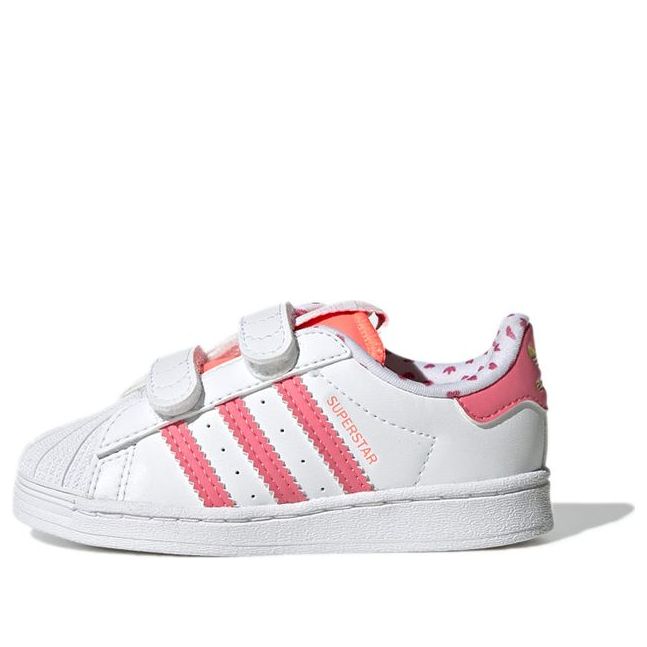 (TD) adidas Superstar Shell Toe J 'Valentine's Day White Pink' GY3338